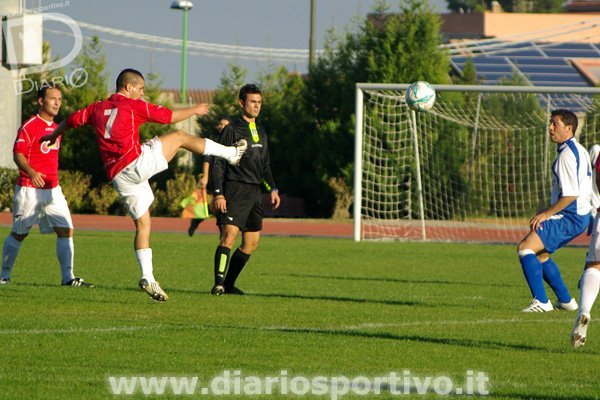 Capoterra-Barisardo 0-1, tocco volante di Daniele Cardia